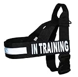 in Training Nylon Strap Service Dog Harness No Pull Guide Assistance Comes with 2 Reflective in Training Removable Patches. Please Measure Your Dog Before Ordering.