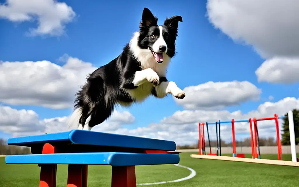 Border Collie agility equipment